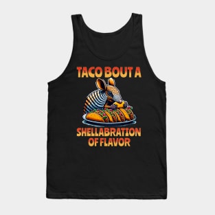 Cute Armadillo Eating Tacos For Cinco de Mayo Taco Bout Men Tank Top